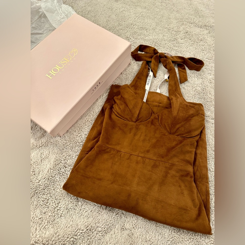 House of CB Brown Dress